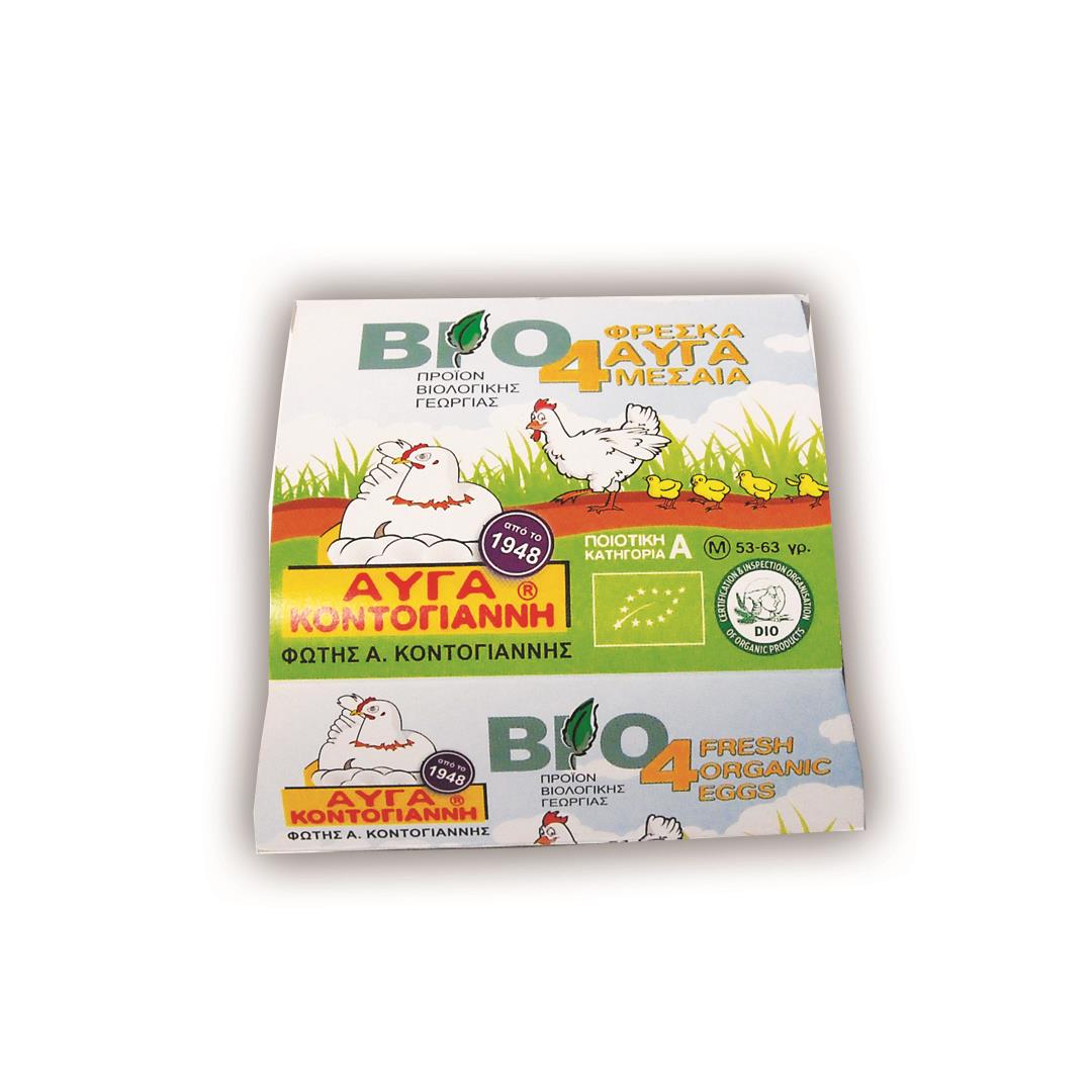 ΚΟΝΤΟΓΙΑΝΝΗ Βιολογικά Αυγά 6άδα Medium